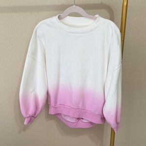 GAP Pink and White Gradient Women's Sweater